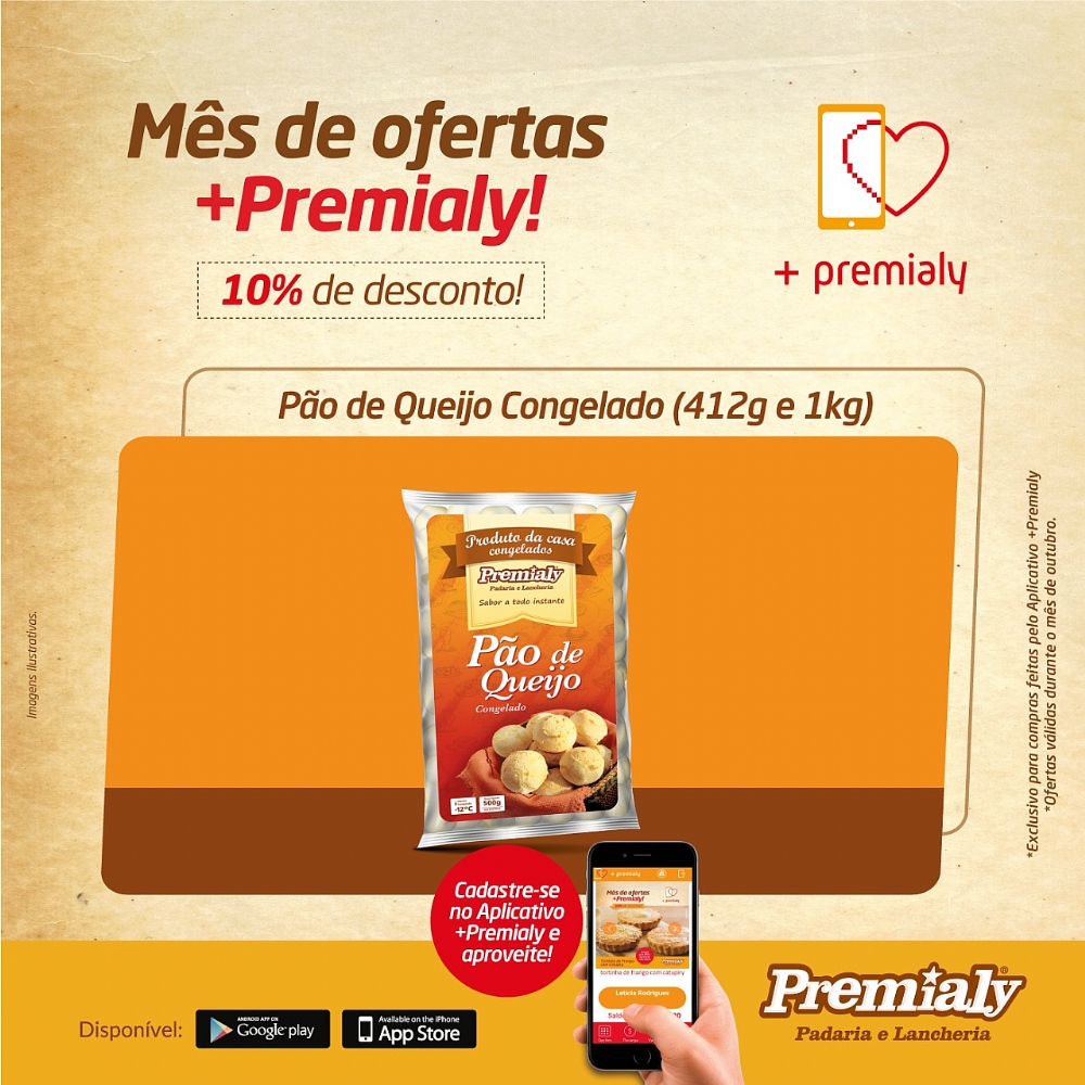 PAO DE QUEIJO CONGELADO