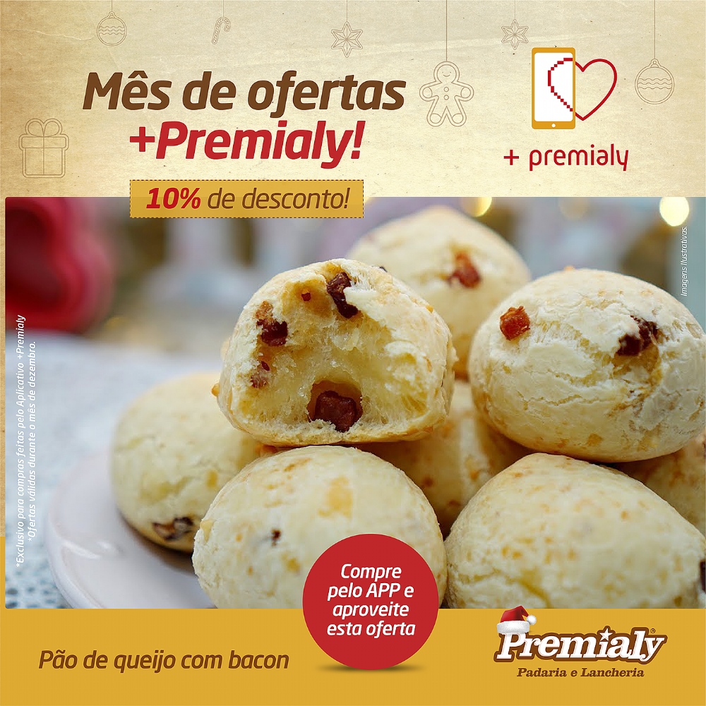 PAO DE QUEIJO COM BACON